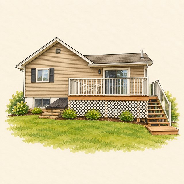Beige House illustration
